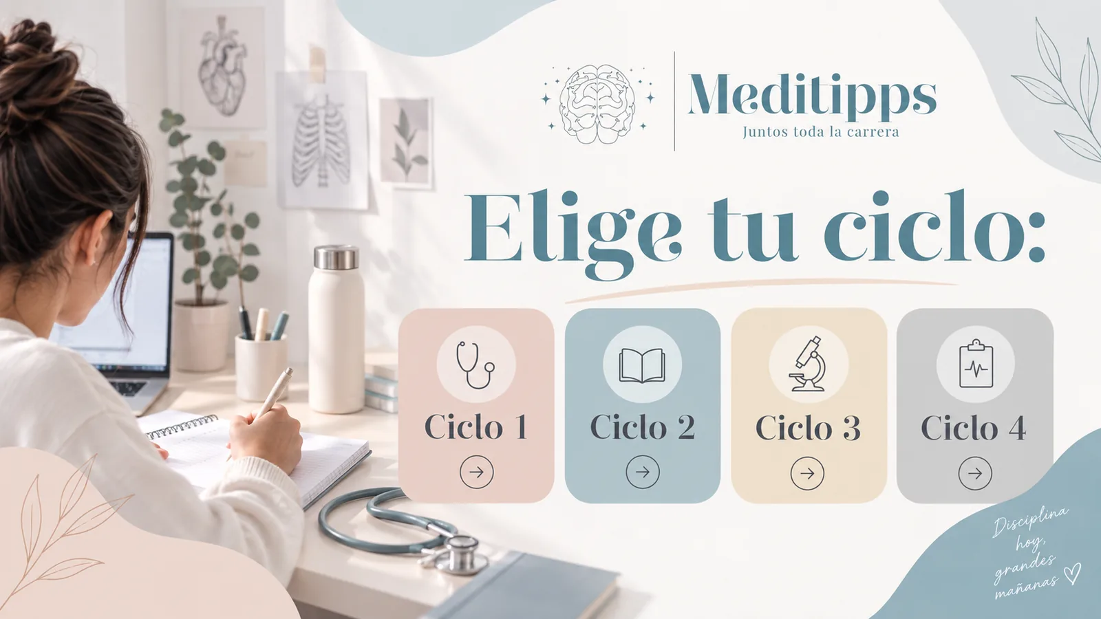 Elige tu ciclo: Ciclo 1, Ciclo 2, Ciclo 3 o Ciclo 4.
