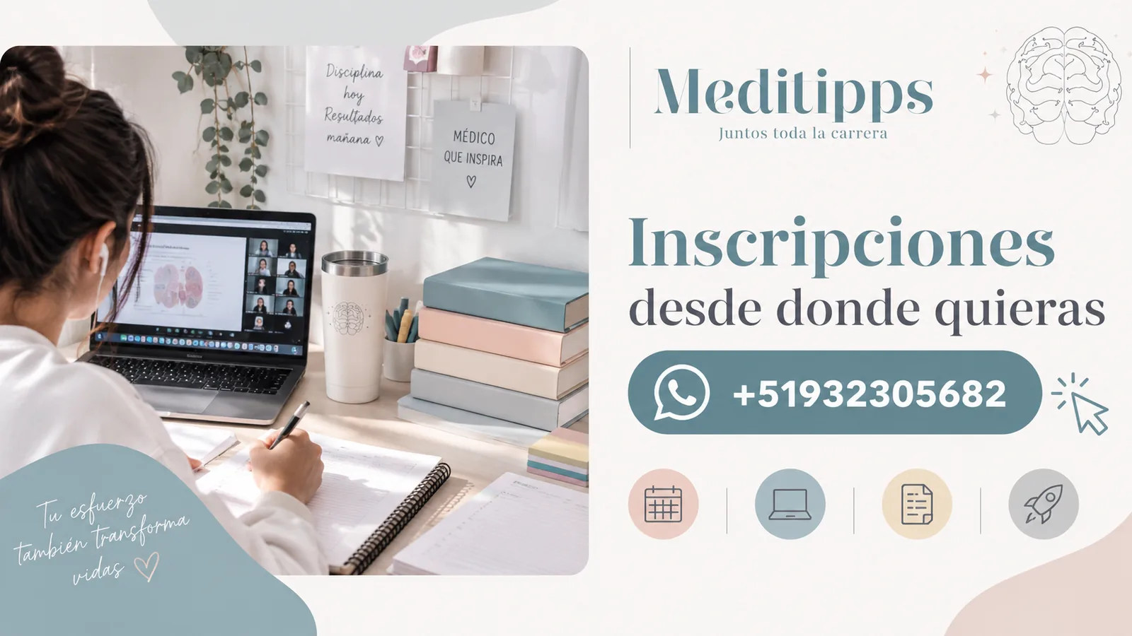 Inscripciones desde donde quieras. WhatsApp +51 932 305 682.